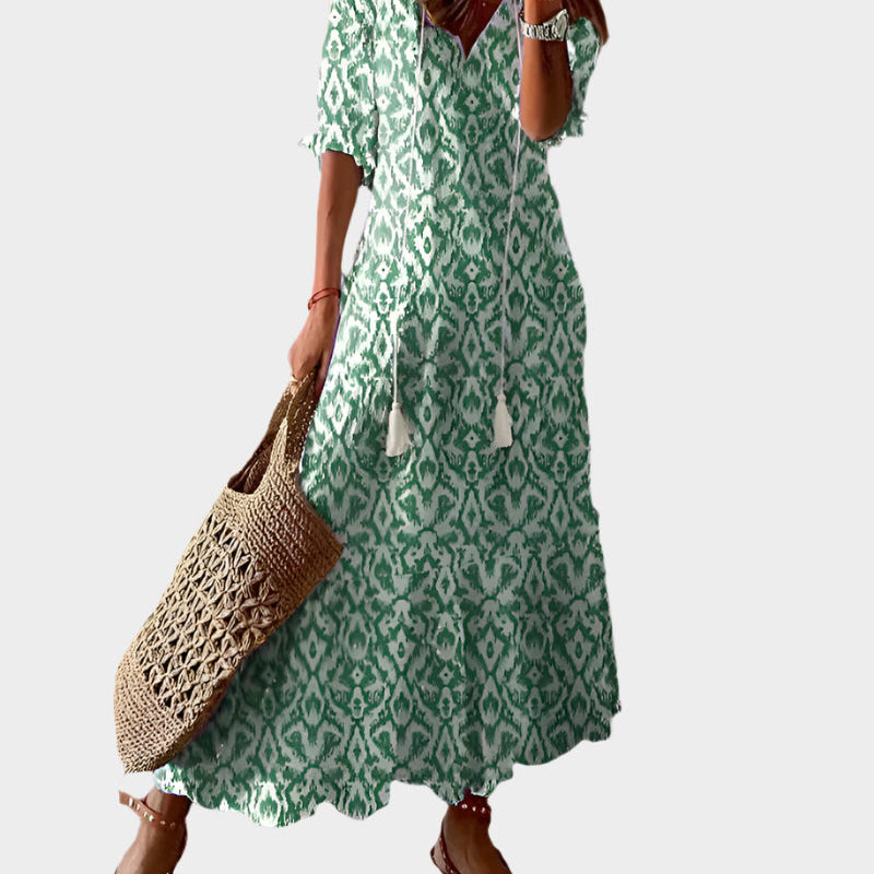 Karolína Sofistikovaná Vintage Plážové Vzdušné Šaty