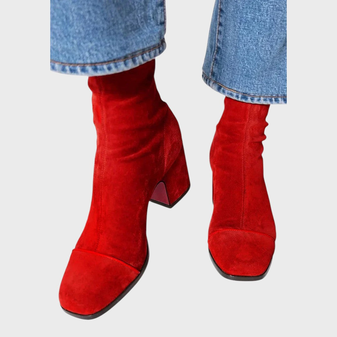 Barbora | Elegantní kozačky na podpatku