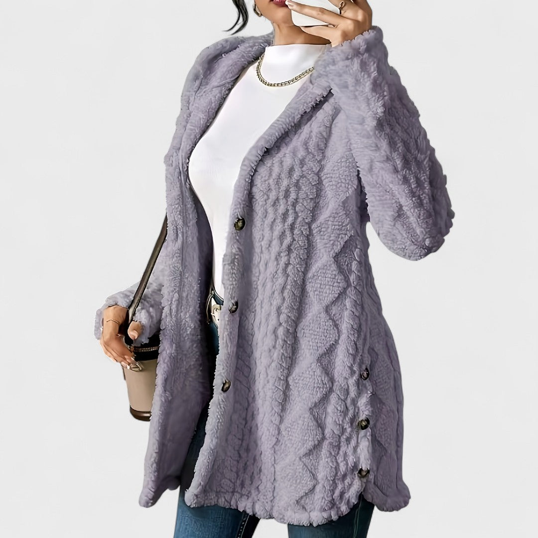 Warm Hooded Cardigan Coat