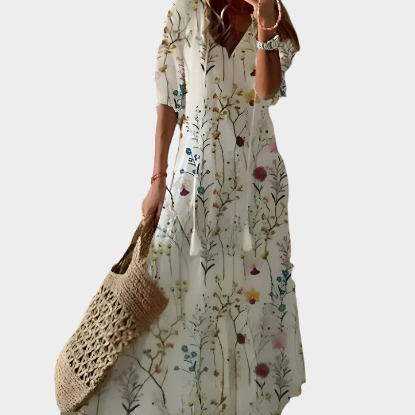 Karolína Sofistikovaná Vintage Plážové Vzdušné Šaty