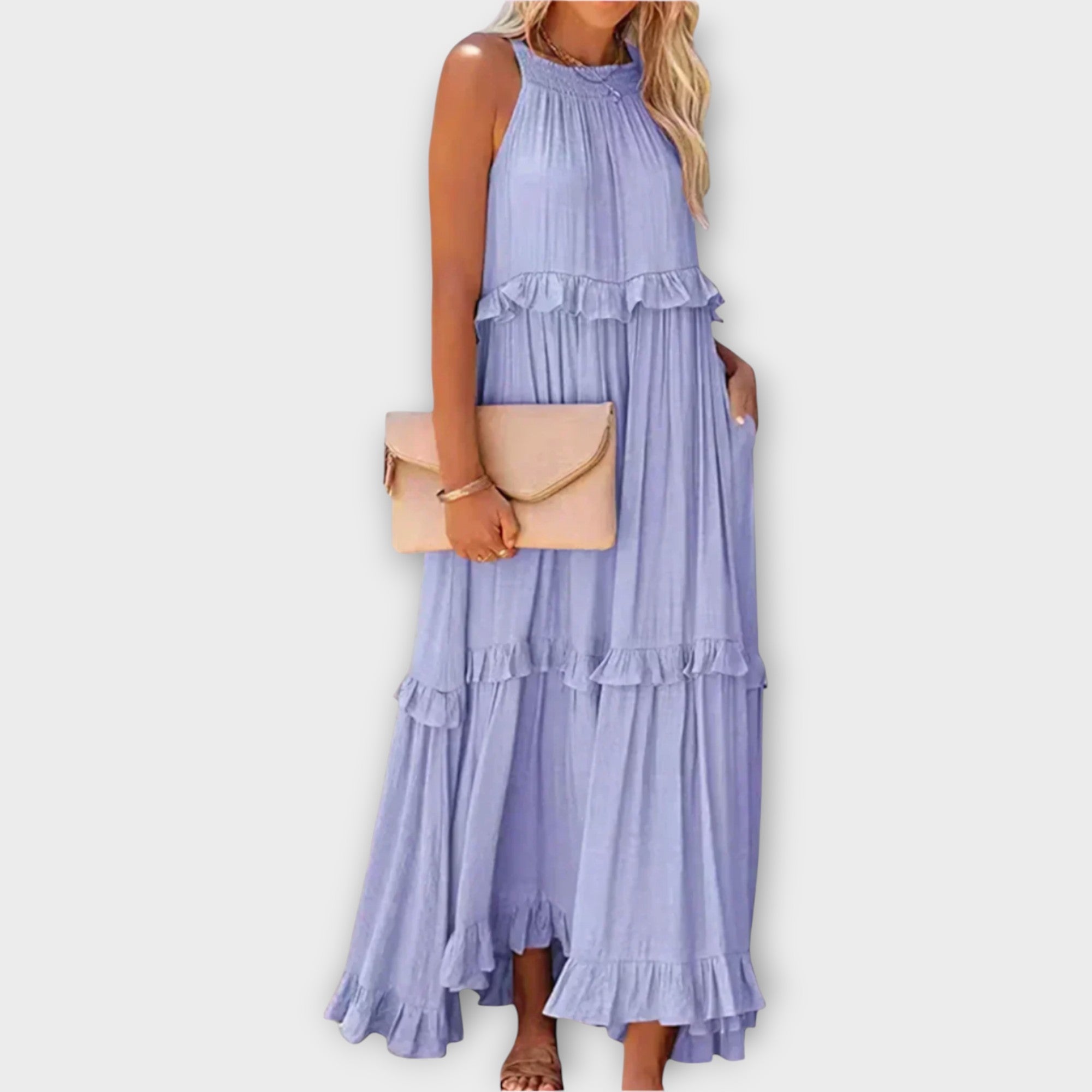 Lucie Romantická Boho Šaty TenčímiRamínkyASplývavýmStřihem