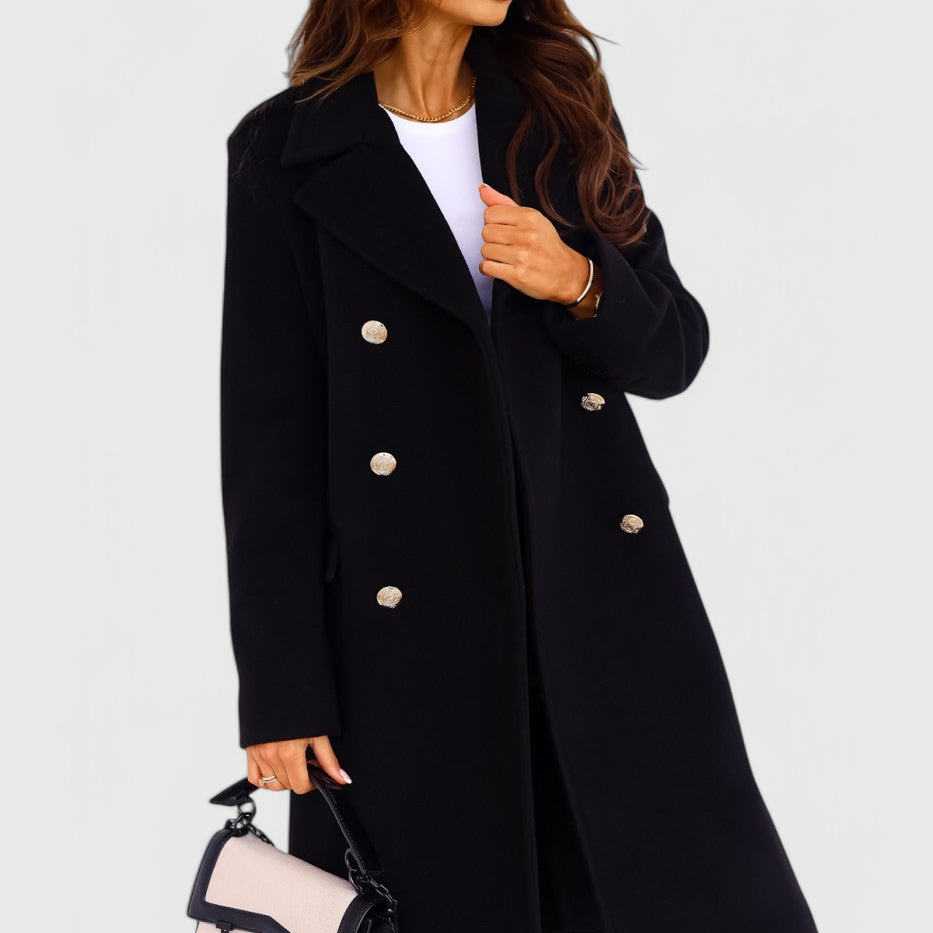 Yara | Klasický vlněný kabát se strukturovanou siluetou