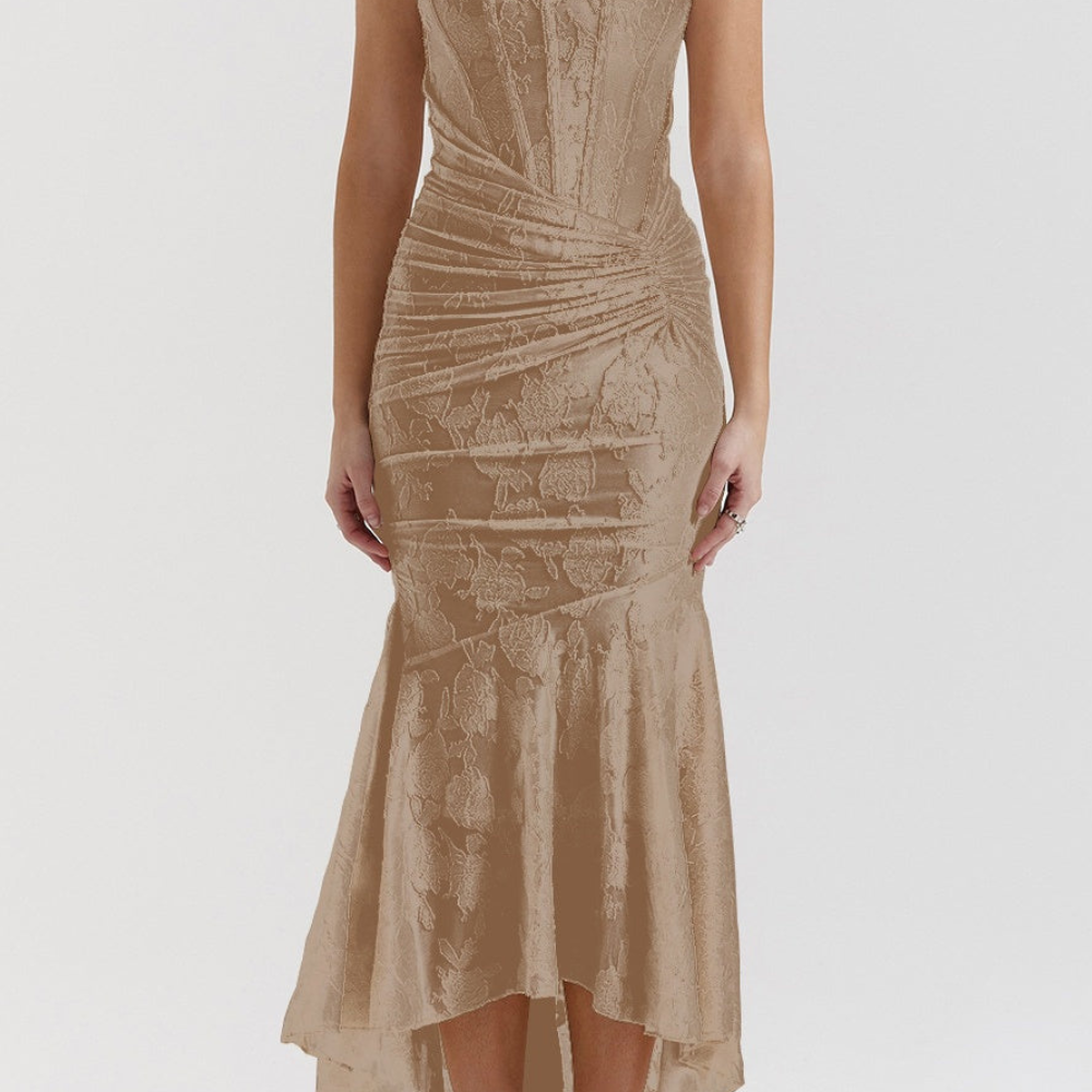 Lucie Sofistikovaná Vestido Přiléhavé Šaty Korzetové