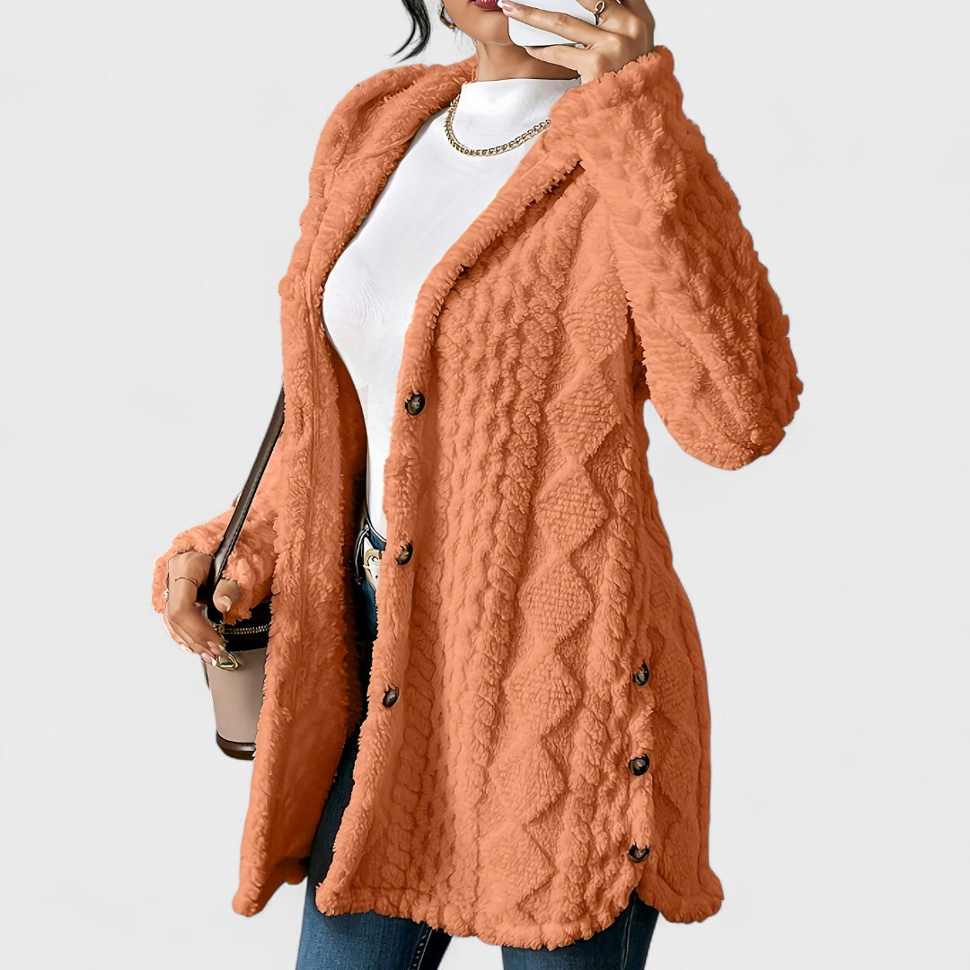 Warm Hooded Cardigan Coat
