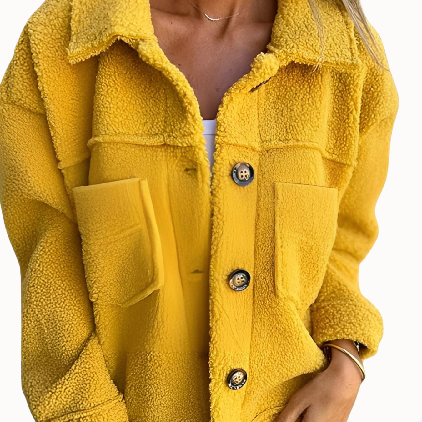 Magdaléna Elegantní Vlněný Kabát Hřejivý Nadčasový