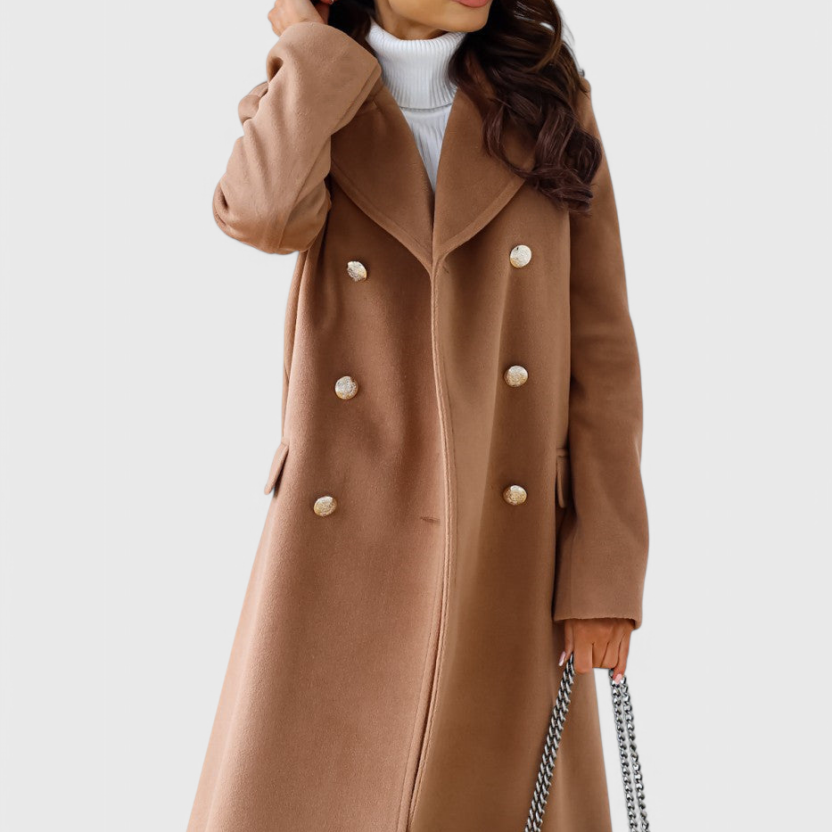 Yara | Klasický vlněný kabát se strukturovanou siluetou