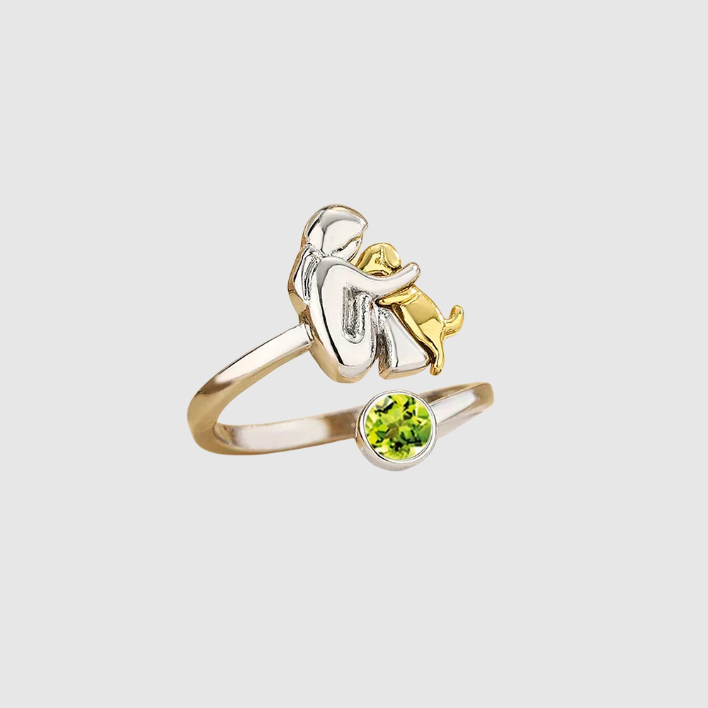 Valérie – Prsten s ikonickým motivem dívky a psa