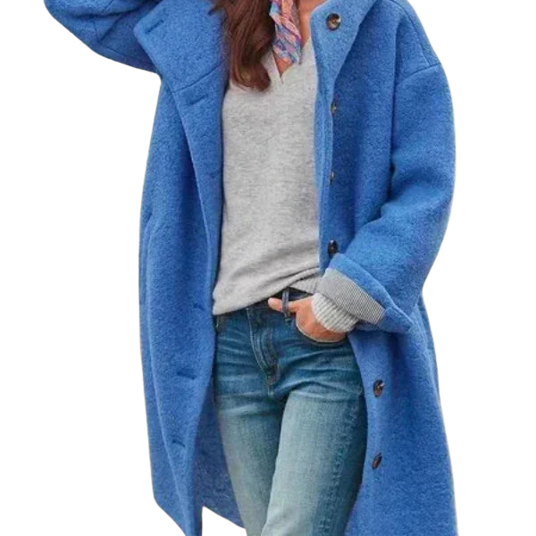 Veronika - Stylový Dlouhý Zimní Kabát