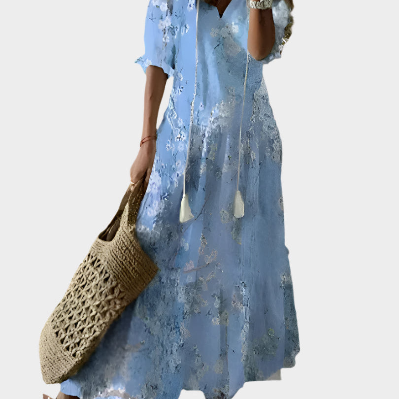 Karolína Sofistikovaná Vintage Plážové Vzdušné Šaty