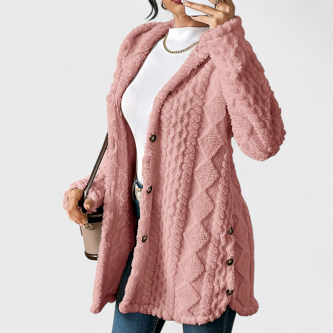 Warm Hooded Cardigan Coat