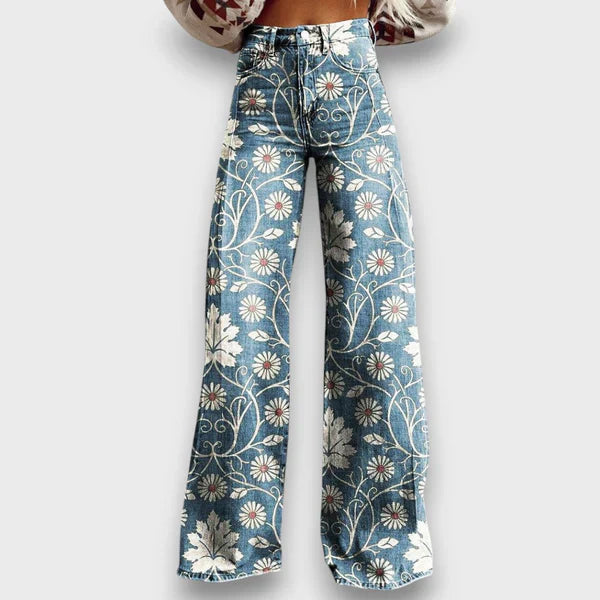 Statement Jeans with Wild Pattern