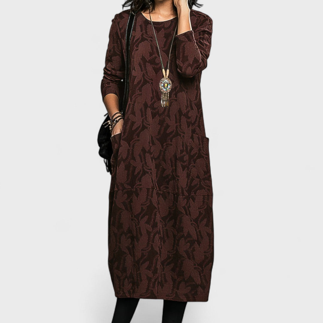 Warm winter dress with elegant cut