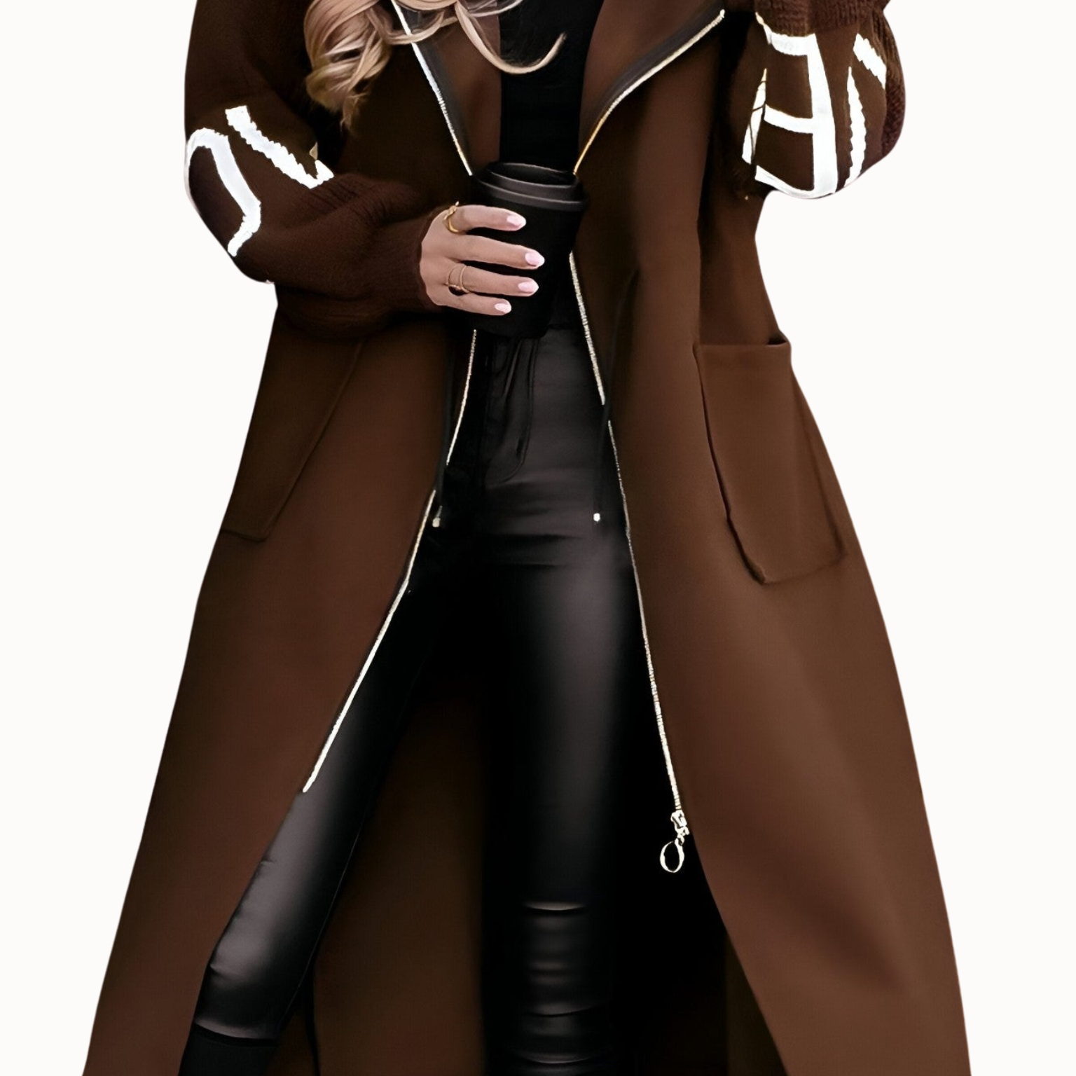 Lucie Elegantní Kabát S Kapucí Dámský Všestranný