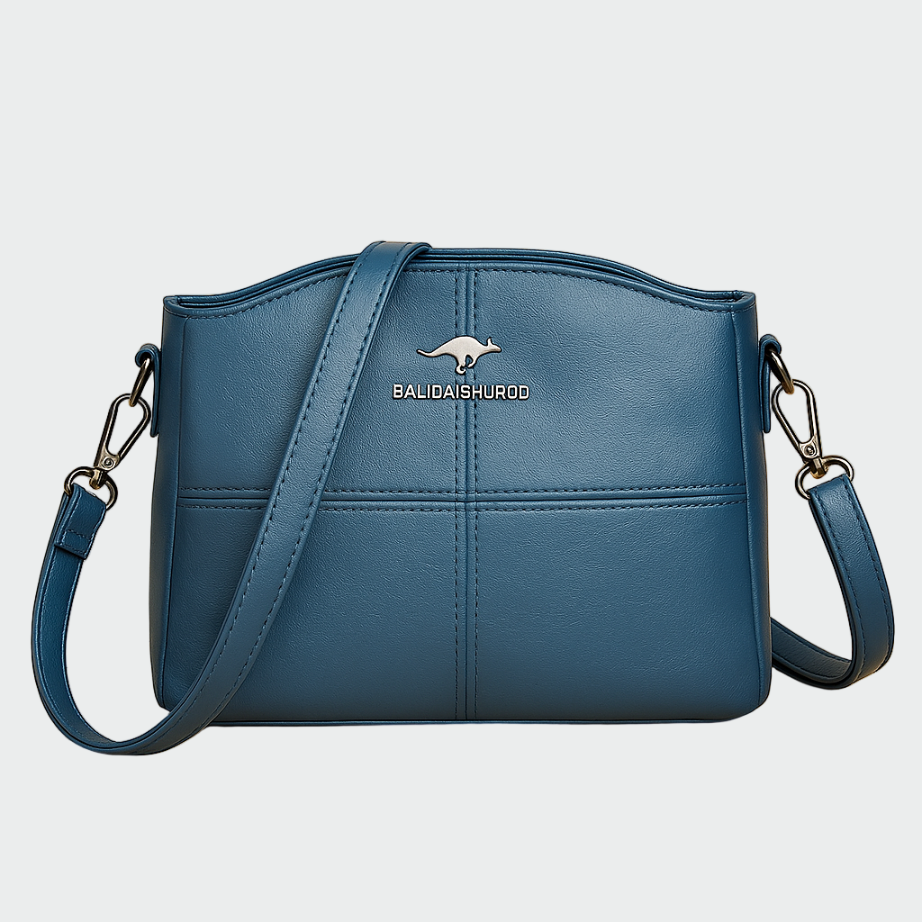 Sára Elegantní Kožená Crossbody Kabelka Minimalistická