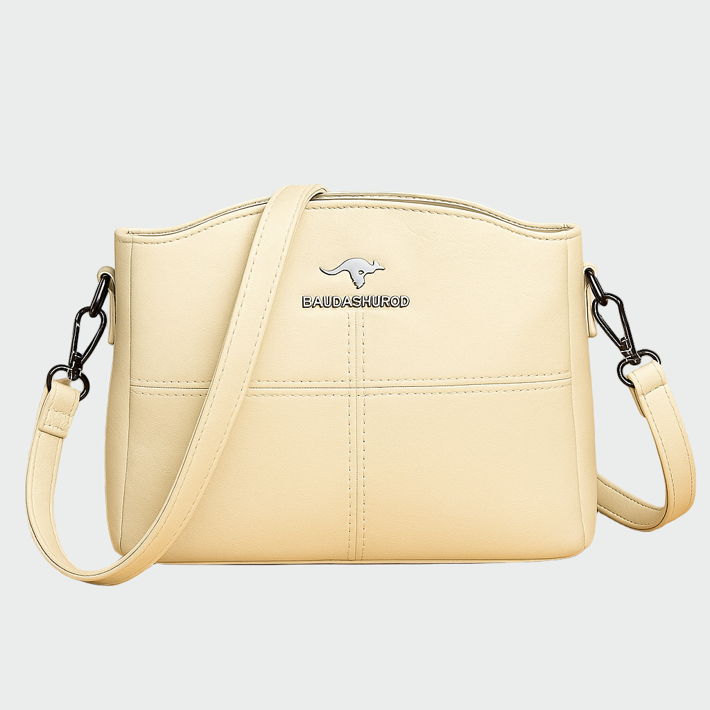 Alena Elegantní Kožené Crossbody Kabelka Minimalistická