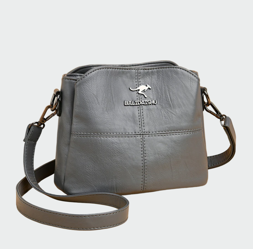 Sára Elegantní Kožená Crossbody Kabelka Minimalistická