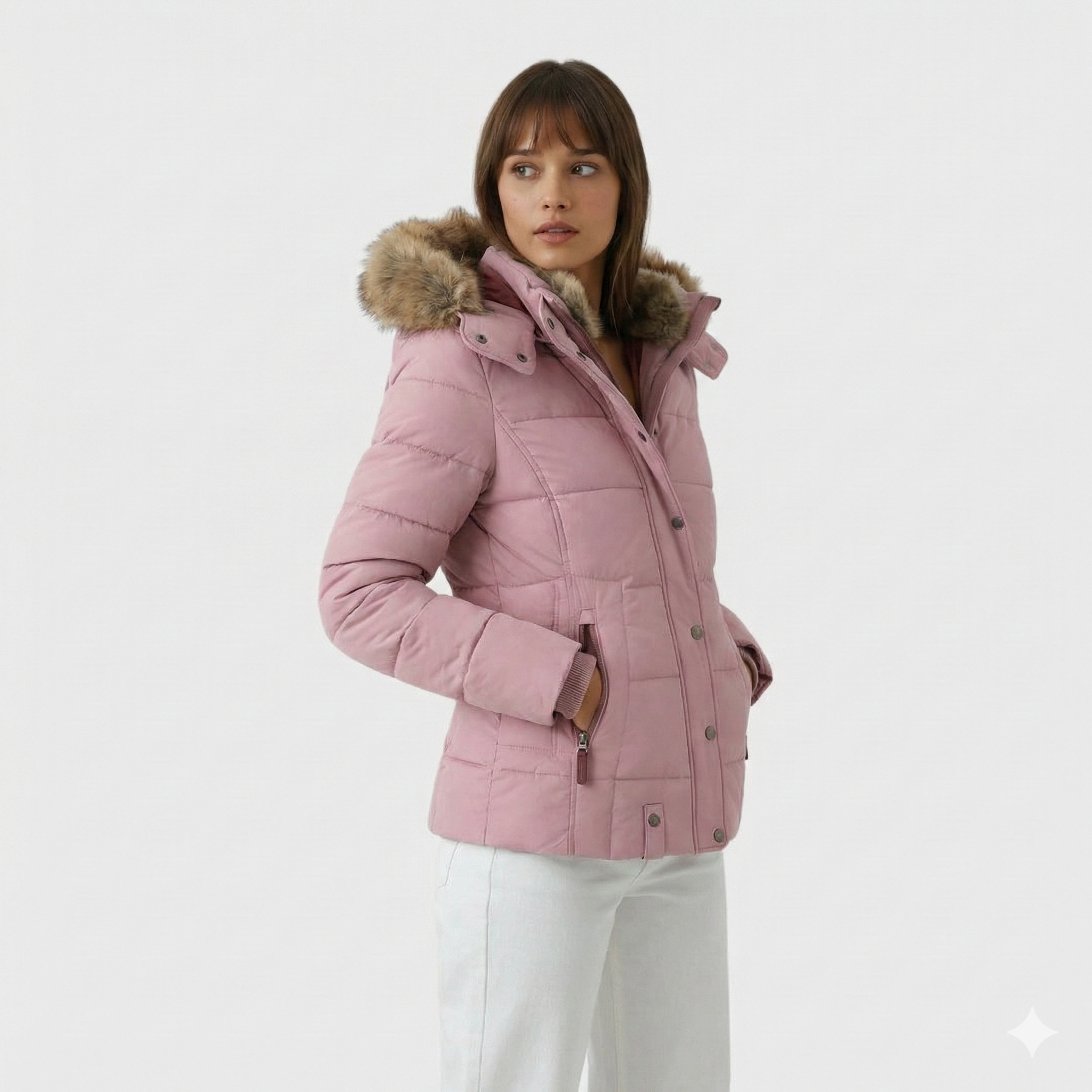 Lucie | Zimní bunda s kožíškovou podšívkou