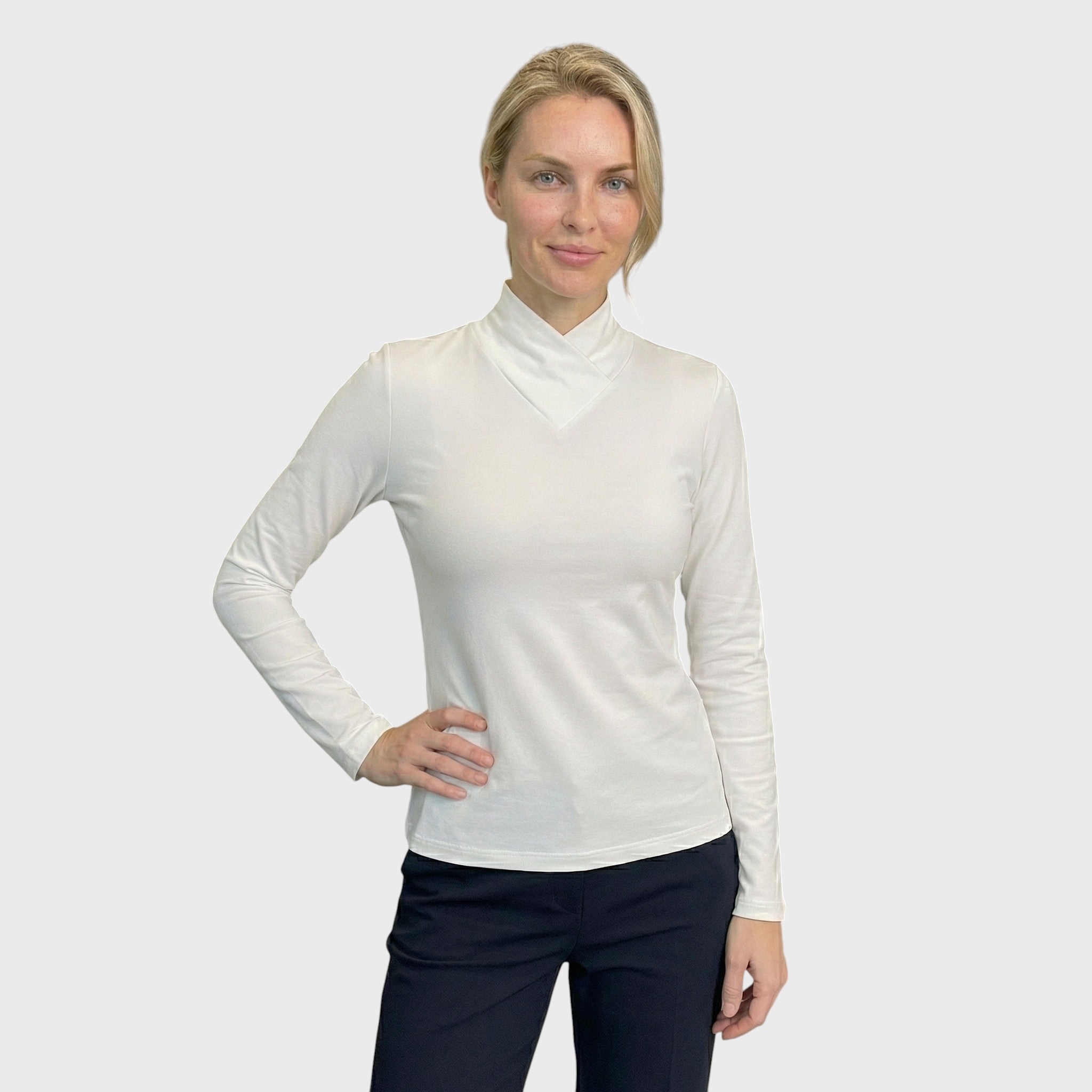 Amalia | Top s architektonickým límcem