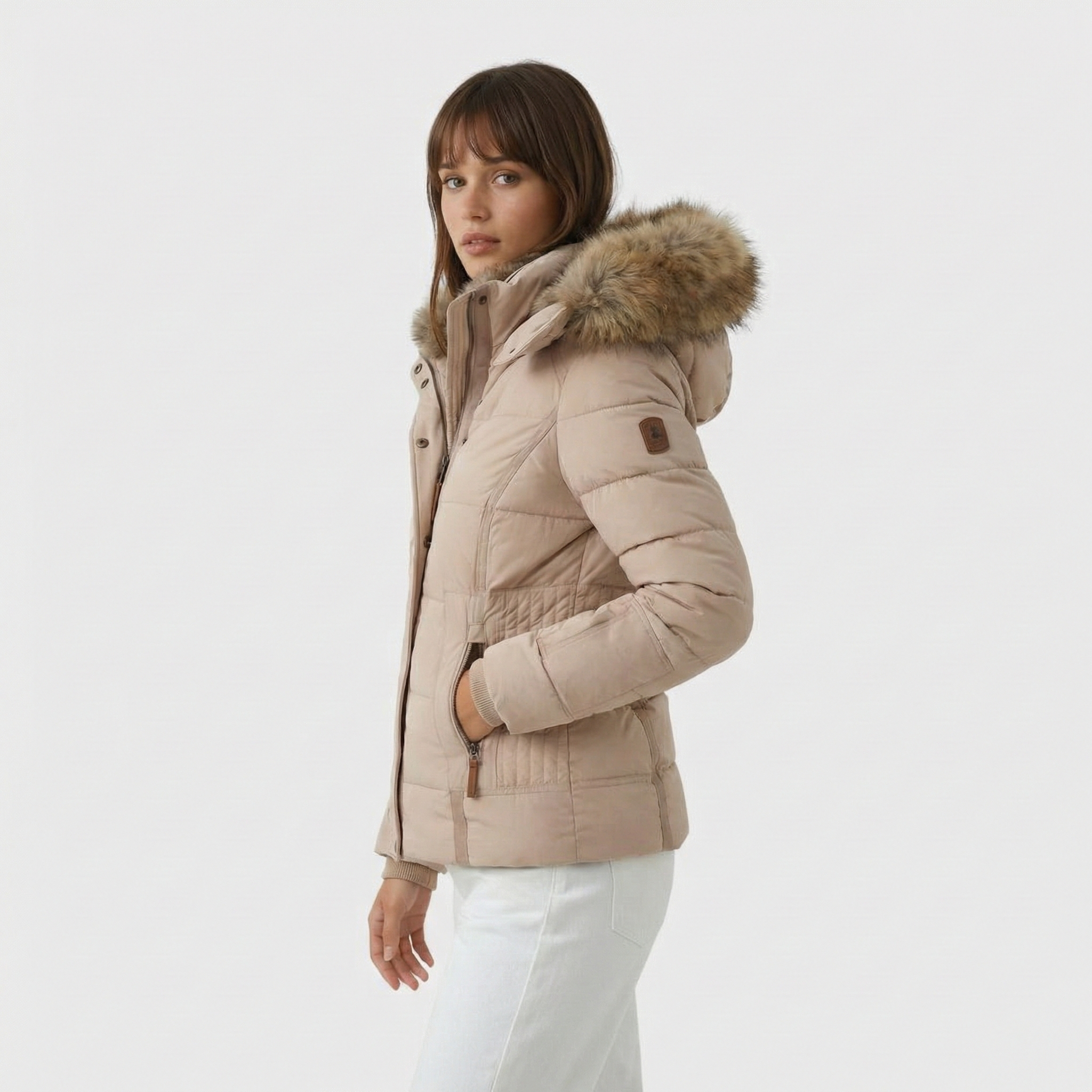 Lucie | Zimní bunda s kožíškovou podšívkou