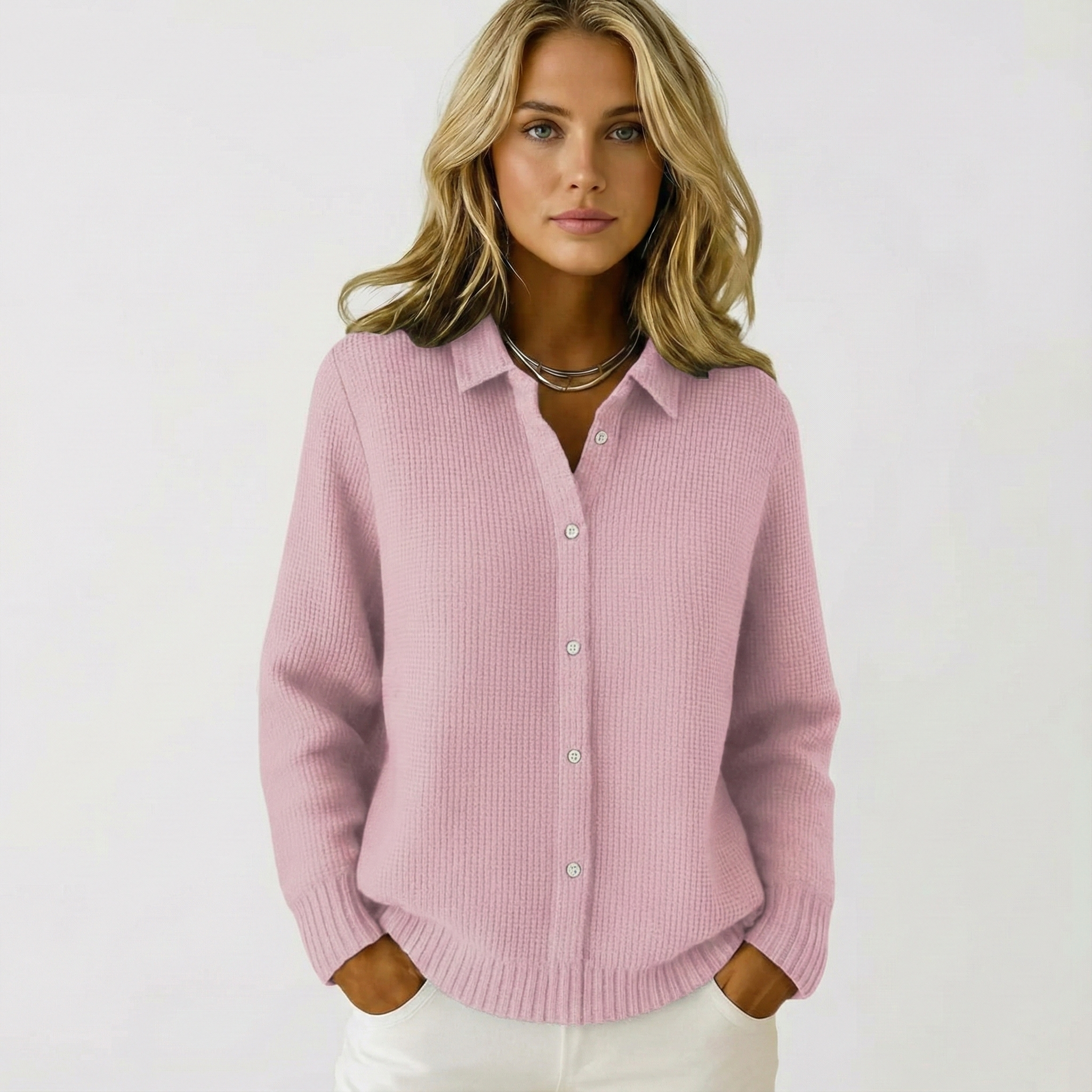 Livia – Pletená vesta s jemnou strukturou