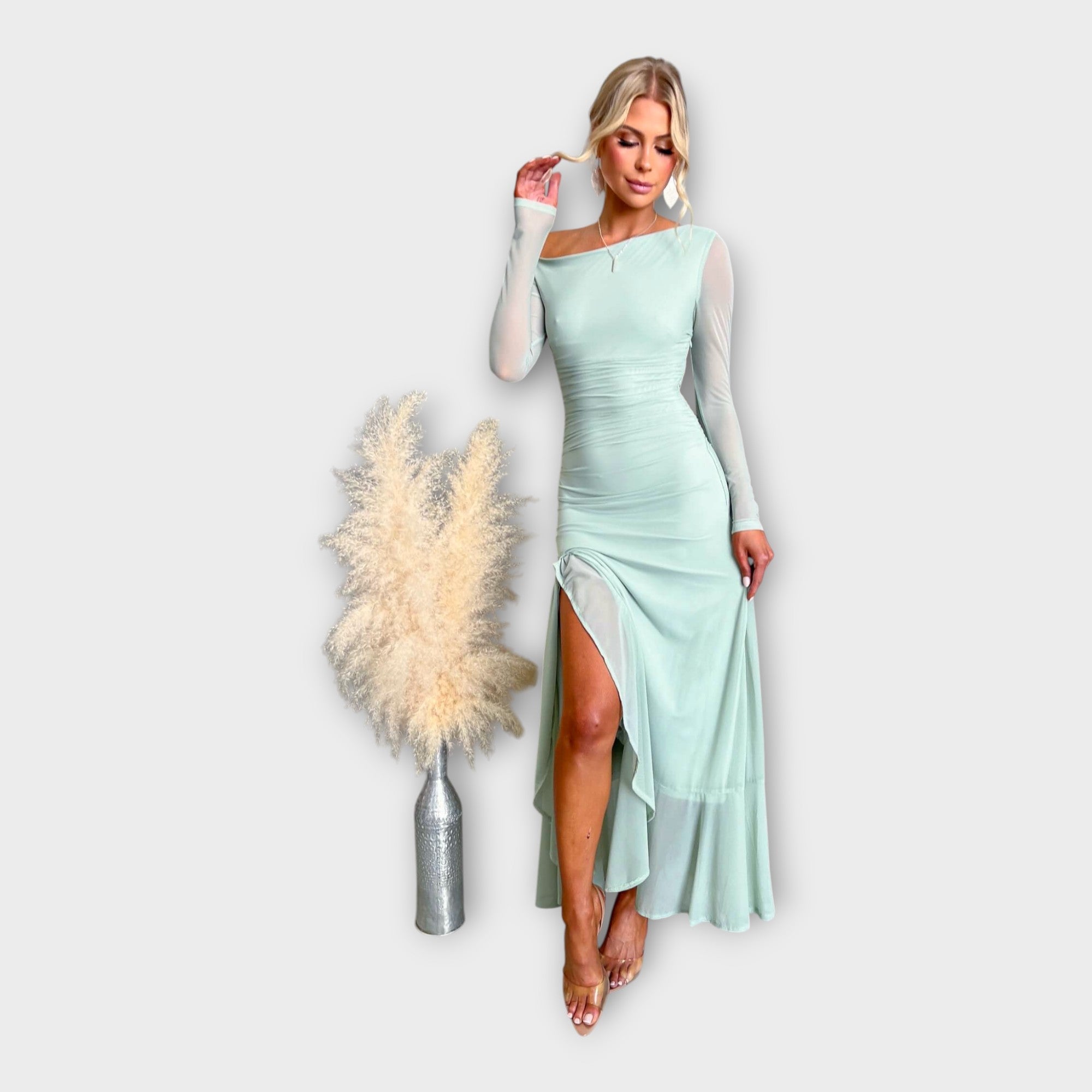 Anna Elegantní Šaty Přirozené Romantické Dokonalost