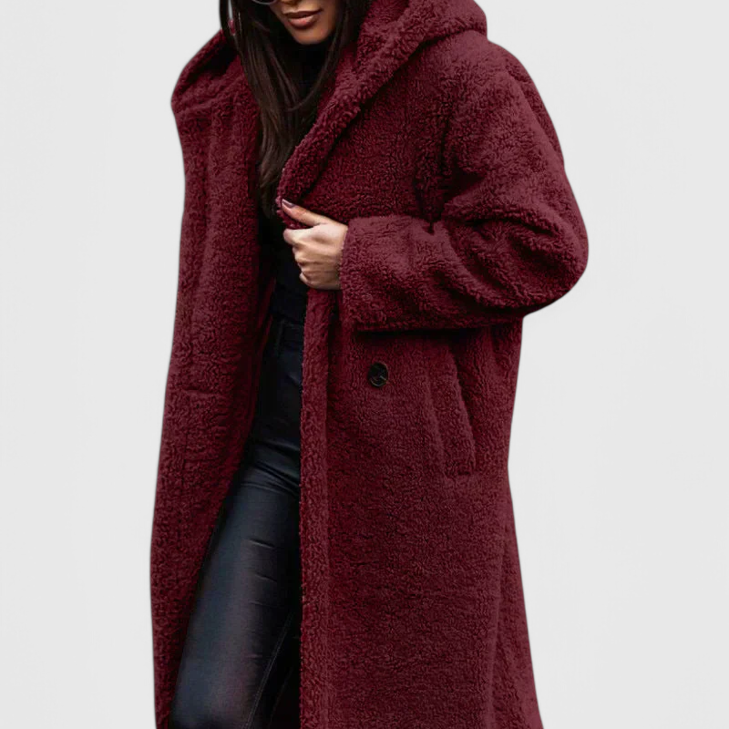 Mila | Dlouhý kabát z umělé kožešiny