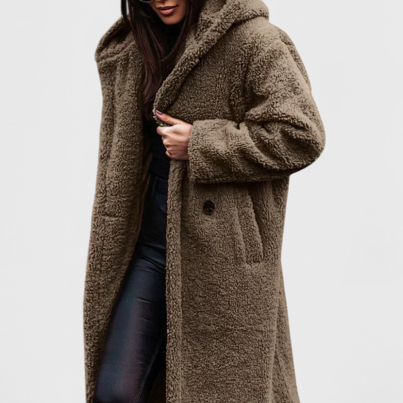 Mila | Dlouhý kabát z umělé kožešiny