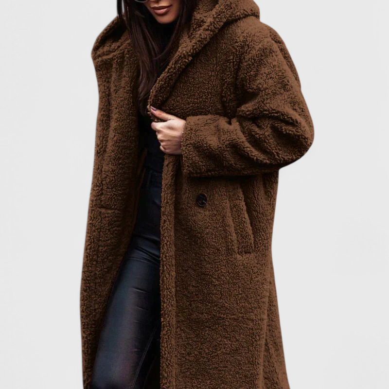 Mila | Dlouhý kabát z umělé kožešiny