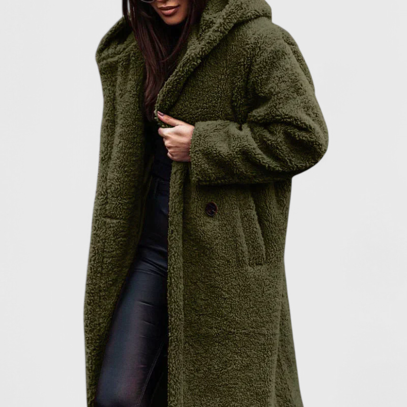 Mila | Dlouhý kabát z umělé kožešiny