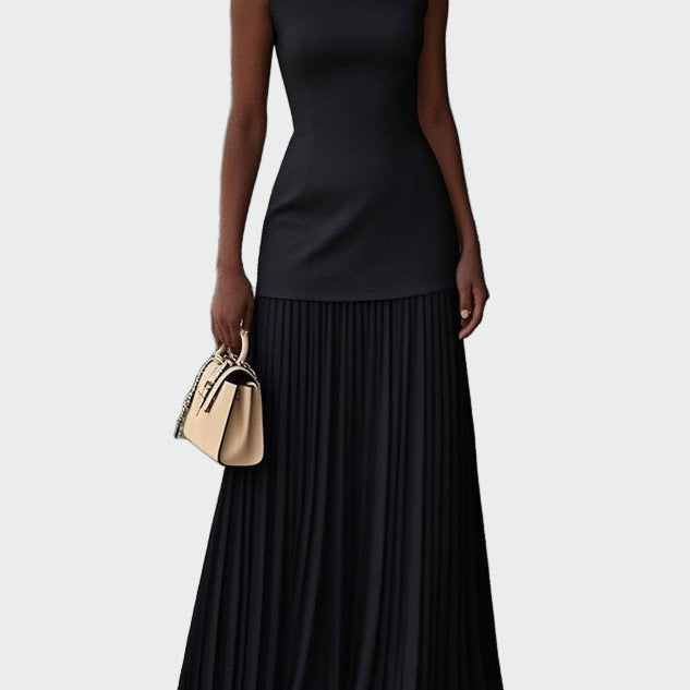 Magdaléna Exkluzivní Večerní Dlouhé Šaty Plisované