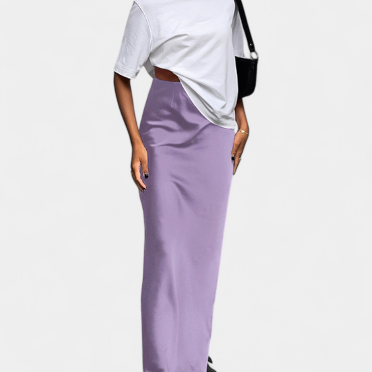 Fable | Maxi užitková sukně s jednoduchým designem a upraveným stylem