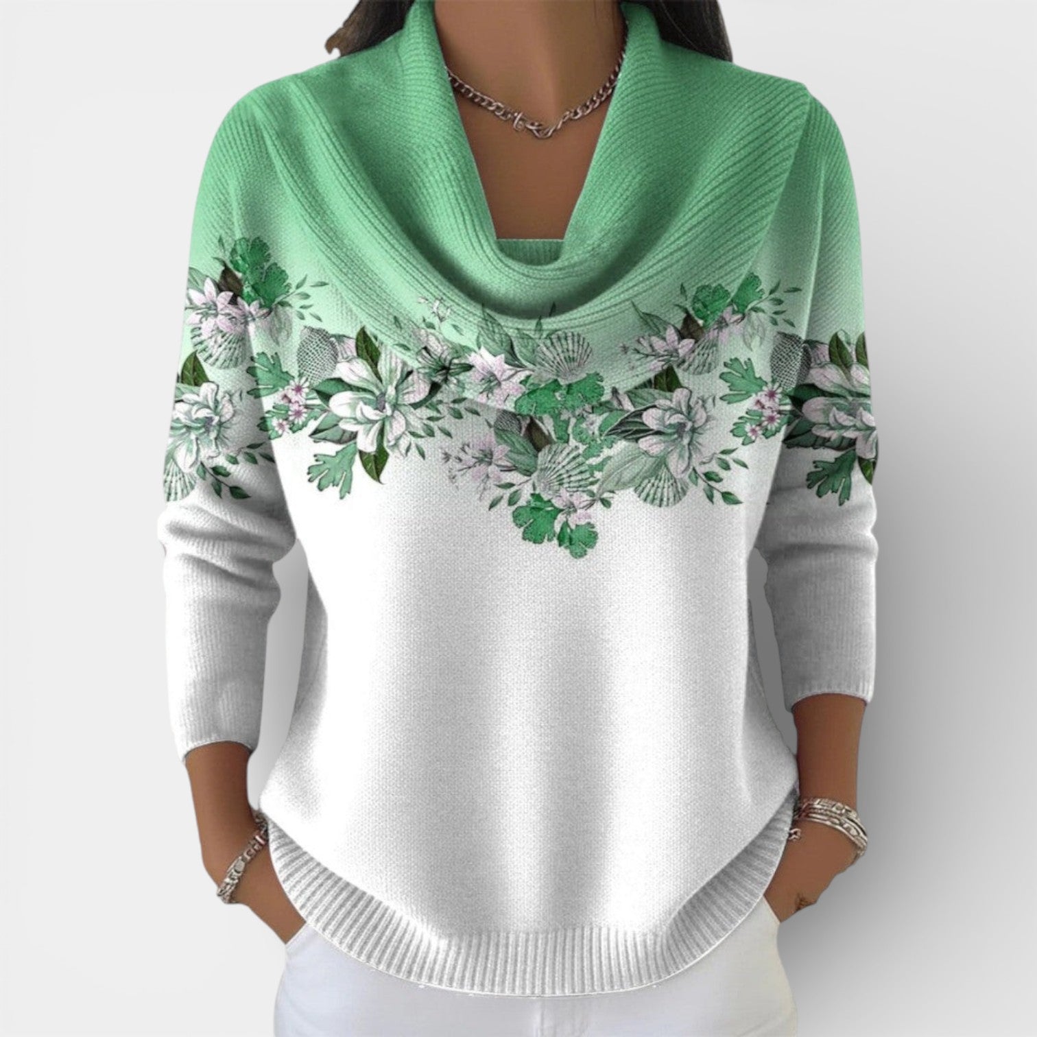 Elara | Ultra-hřejivý svetr s ozdobným límcem