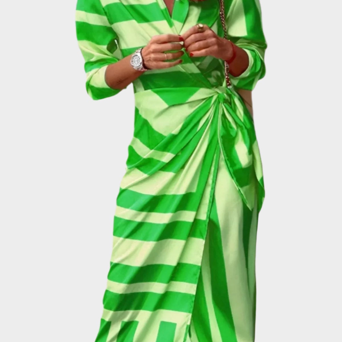 Karolína Sofistikované Splývavé Jemné Šaty Potiskem