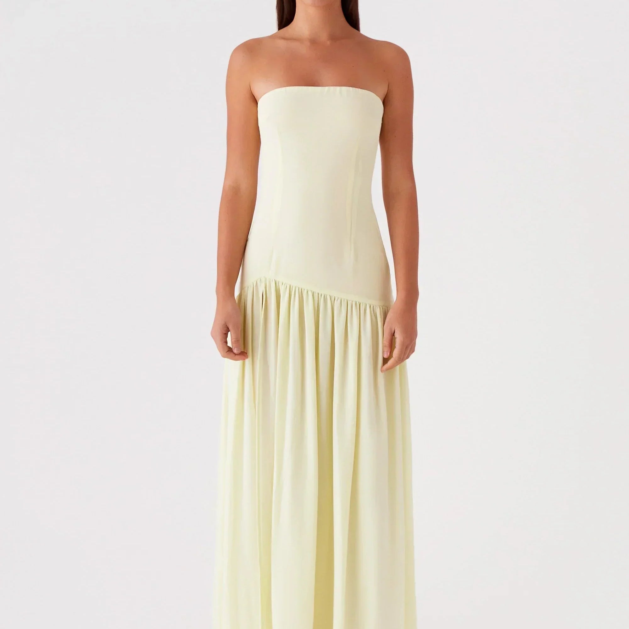 Sára Elegantní Exkluzivní Maxišaty Večerní Asymetrie