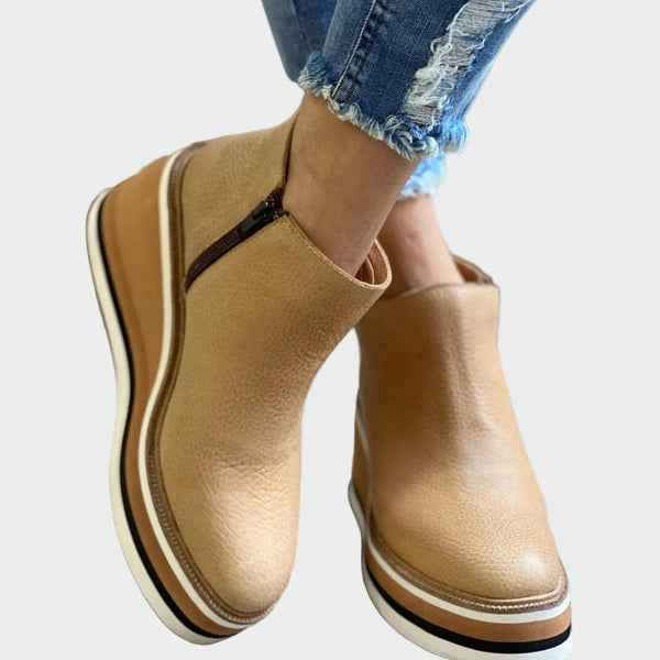 Klára Sofistikované Platformové Kotníkové Boty Městské