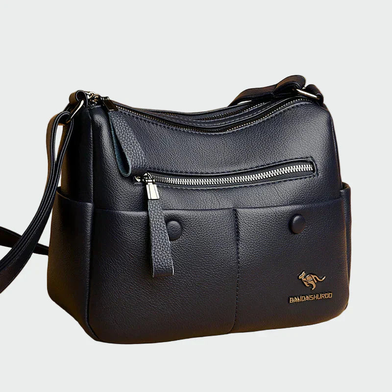 Lucie Elegantní LuxusníPevnáKožená Kabelka Na Rameno