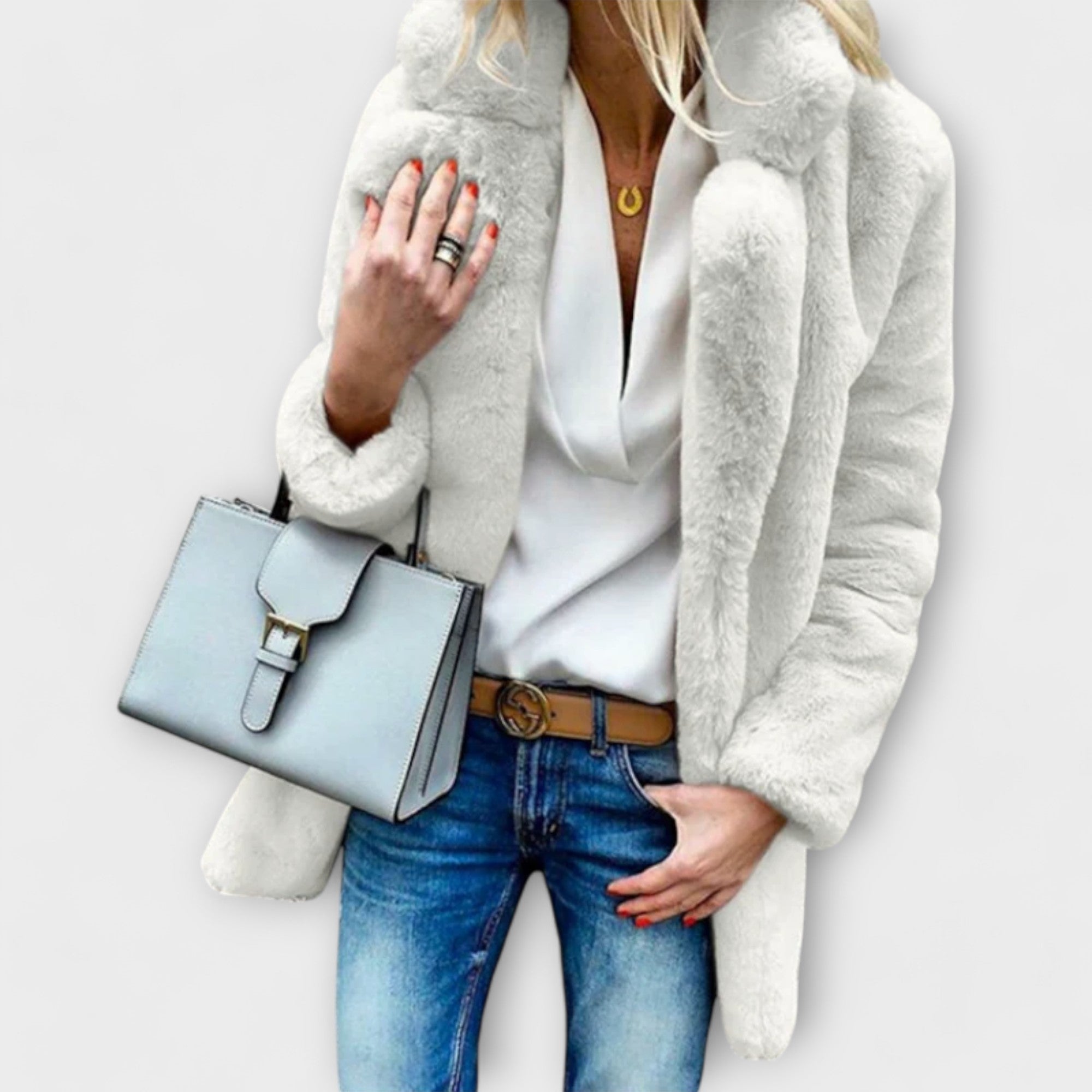 Věnceslava Elegantní Prošívaný Zimní Kabát Prémiový