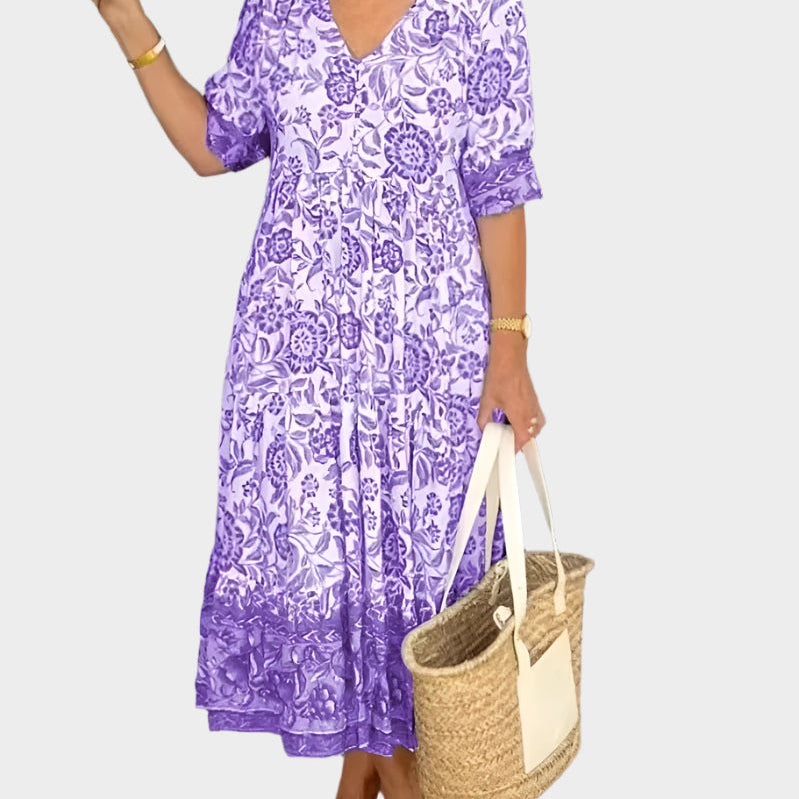 Magdaléna Sofistikované Midi Romantické Šaty Pohodlné