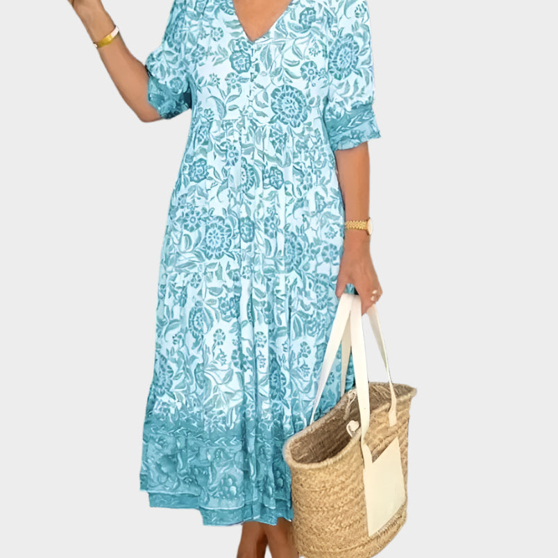 Magdaléna Sofistikované Midi Romantické Šaty Pohodlné