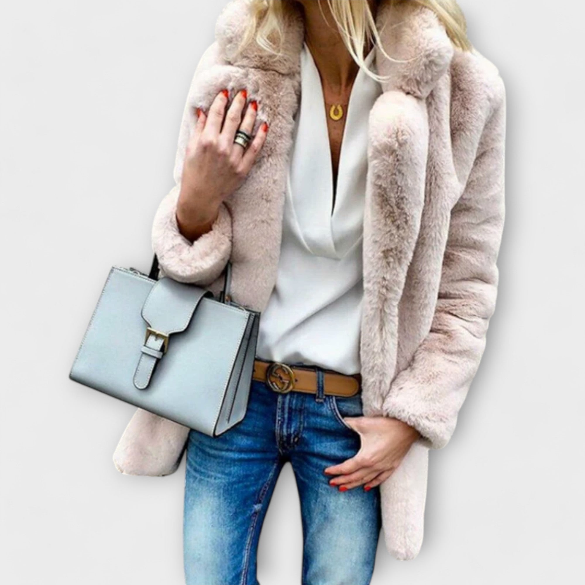 Věnceslava Elegantní Prošívaný Zimní Kabát Prémiový