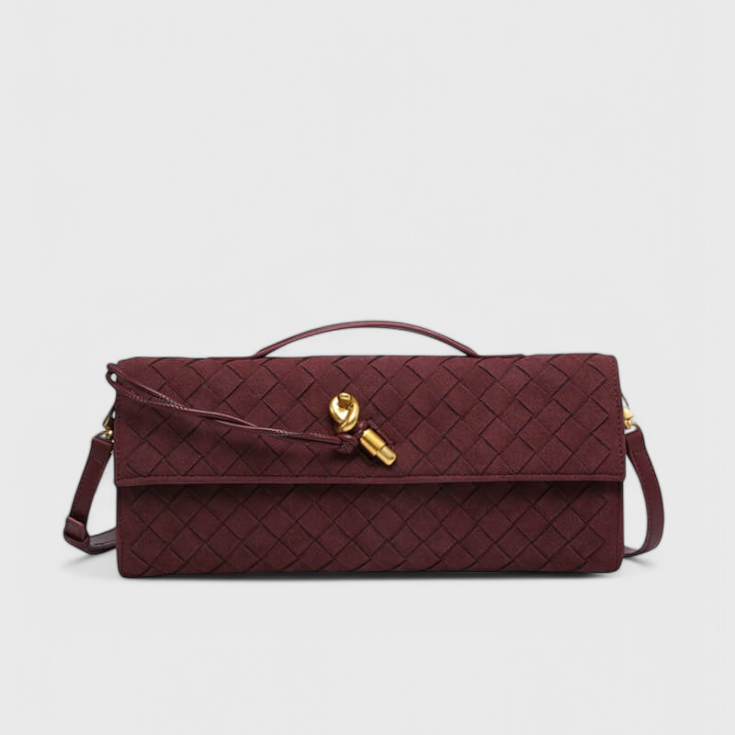 Melanie | Klasická semišová kabelka přes rameno