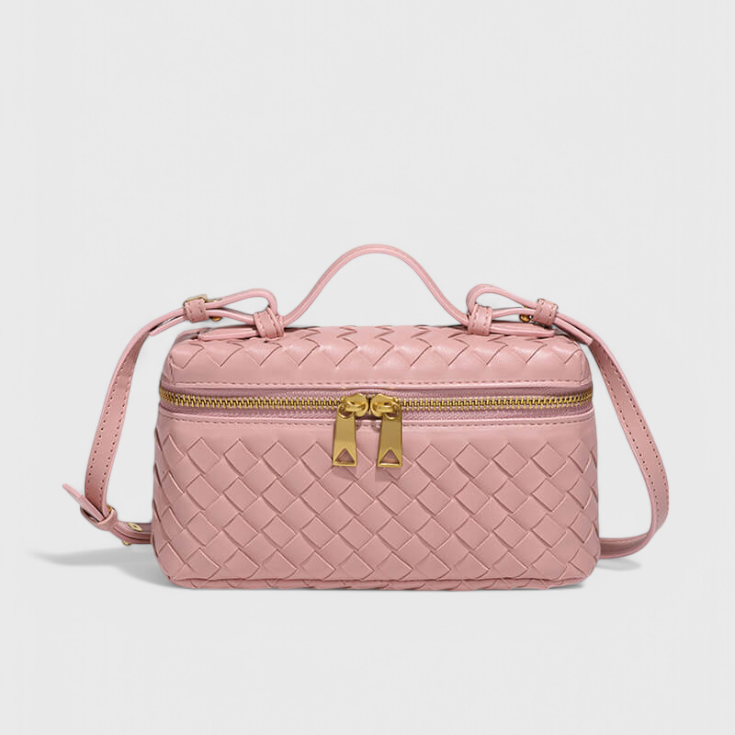 Milla | Malá pletená kabelka se zlatými doplňky