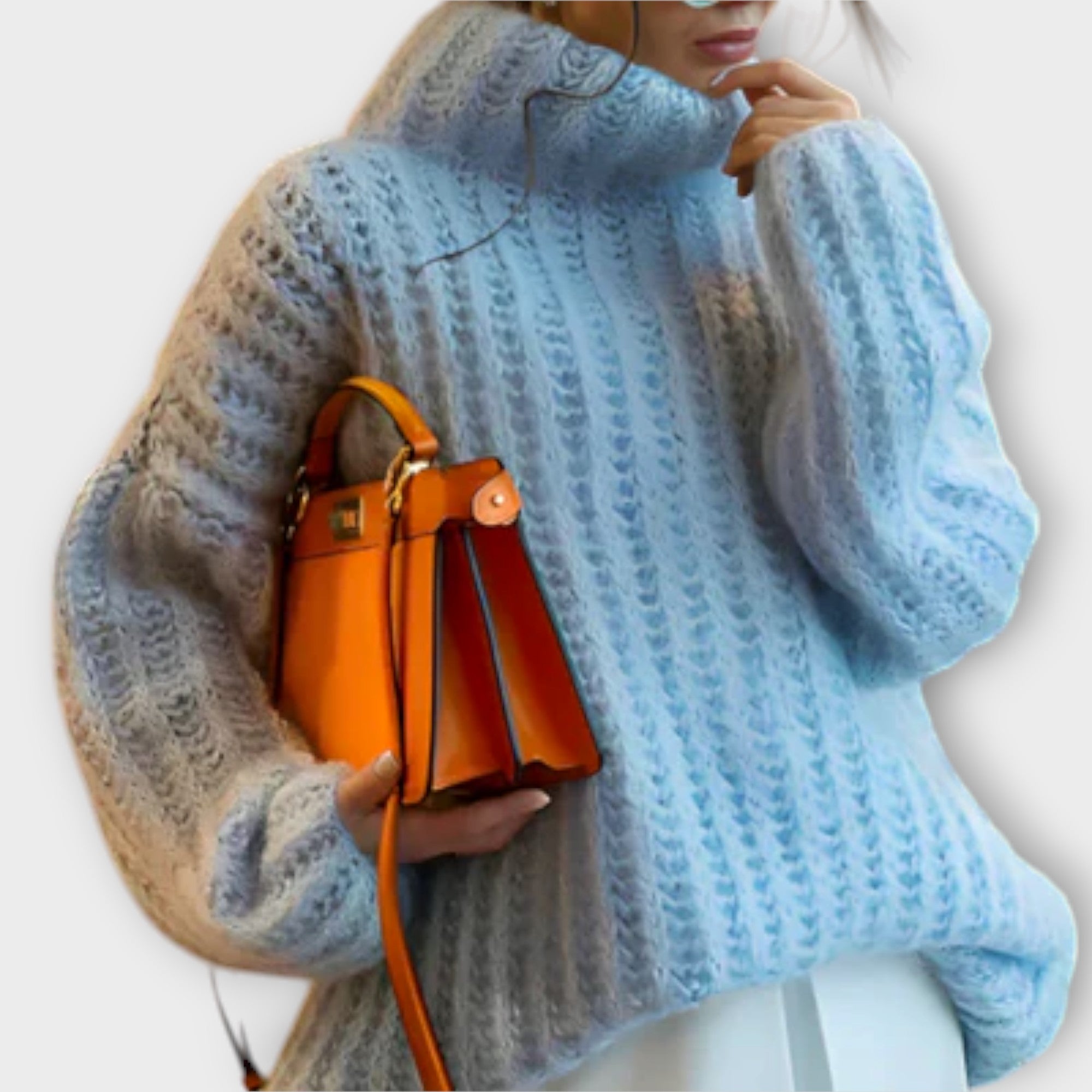 Věnceslava Elegantní Dlouhorukávový Svetr SKapucíMěkký