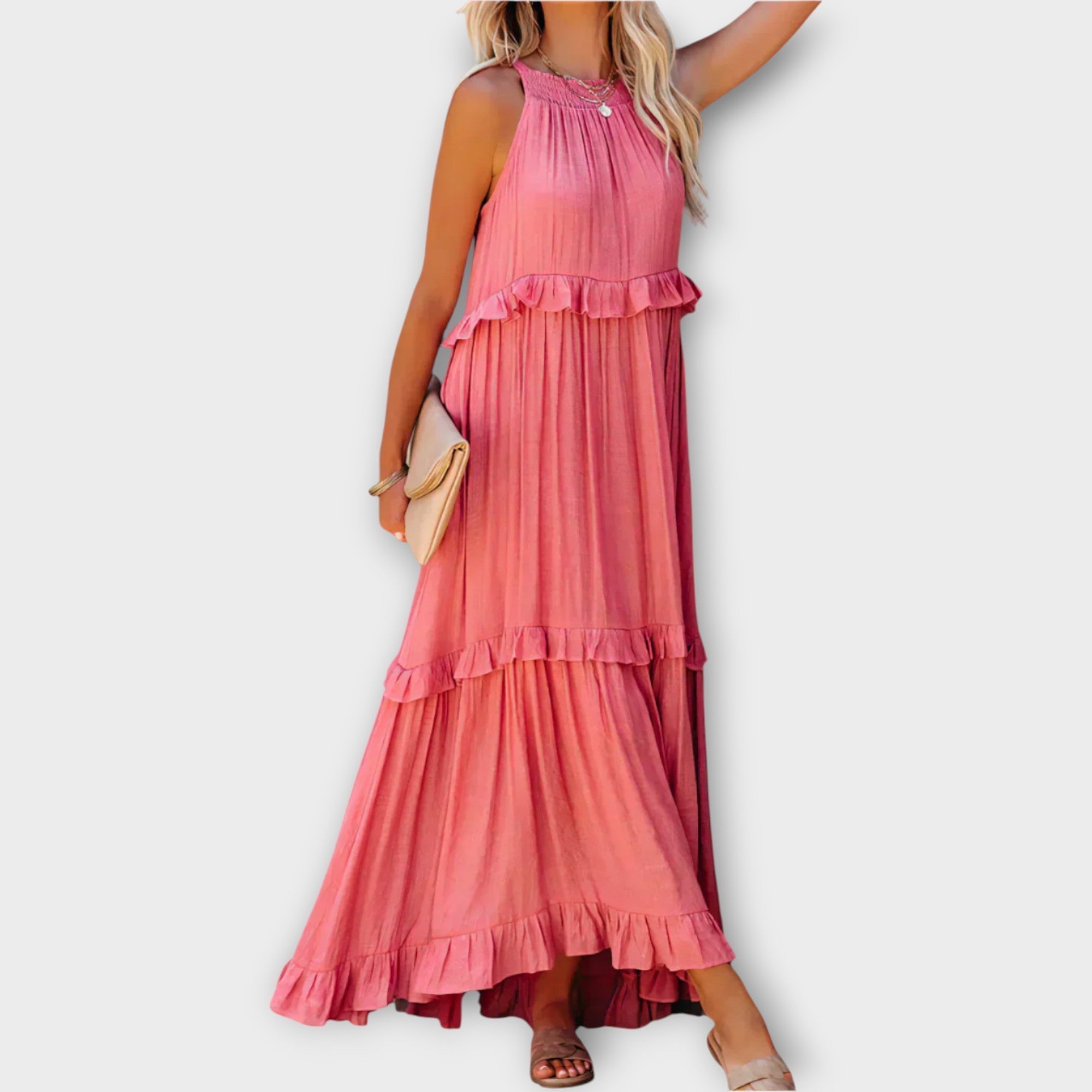 Lucie Romantická Boho Šaty TenčímiRamínkyASplývavýmStřihem