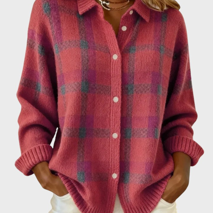 Natálie | Retro Svetr s Kontrastními Kostkami