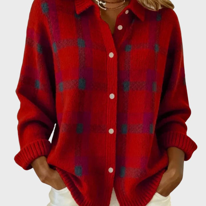 Natálie | Retro Svetr s Kontrastními Kostkami