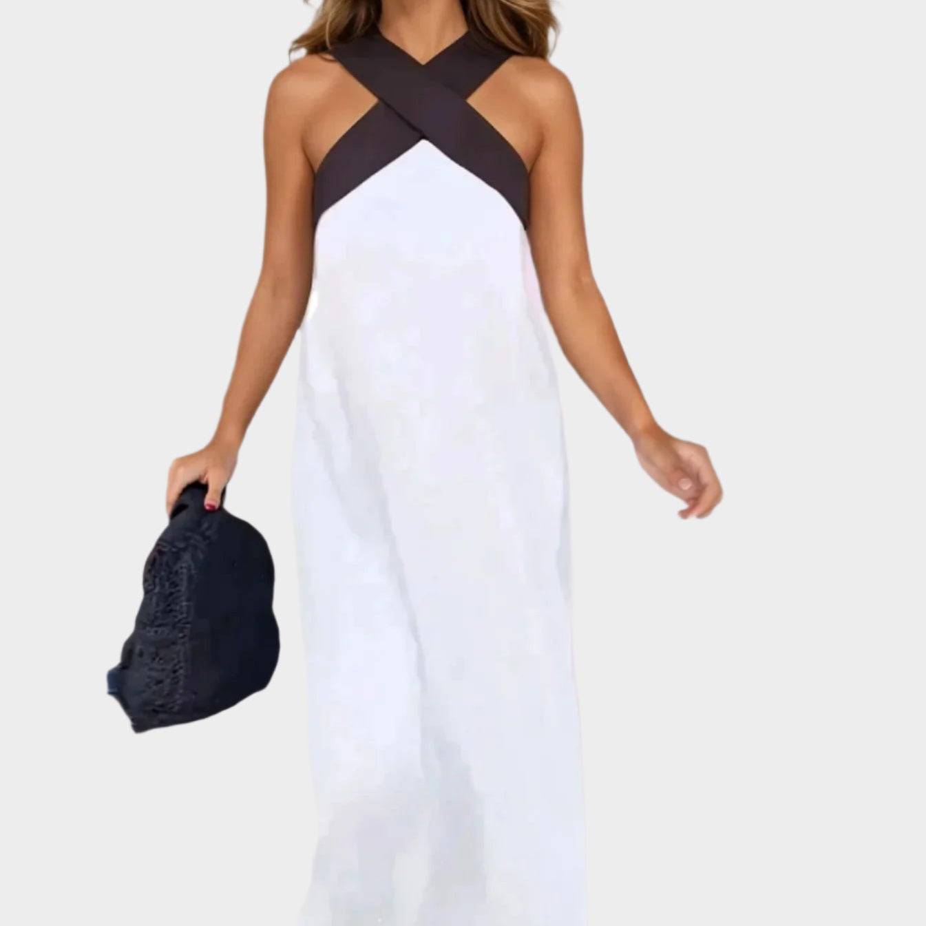 Kristýna Elegantní Midiové Šatové Překřížený Výstřih