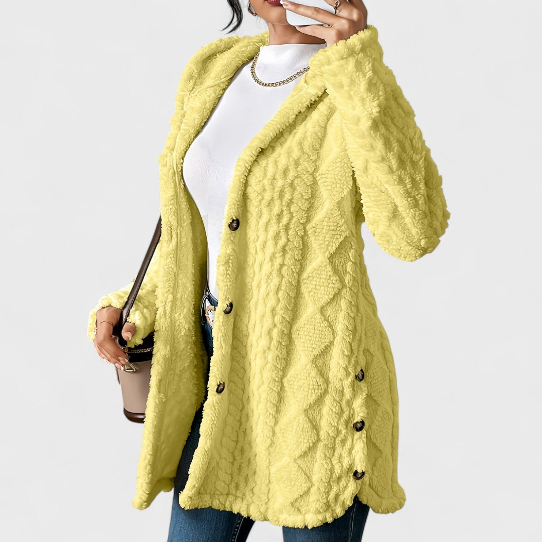 Warm Hooded Cardigan Coat
