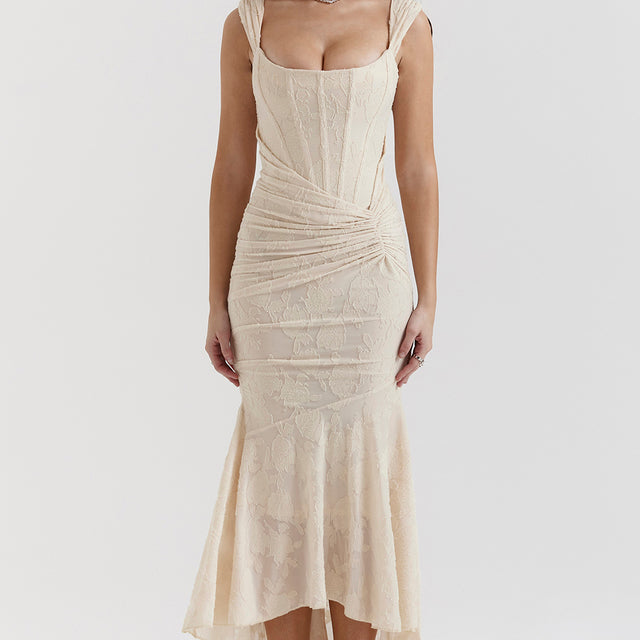 Lucie Sofistikovaná Vestido Přiléhavé Šaty Korzetové