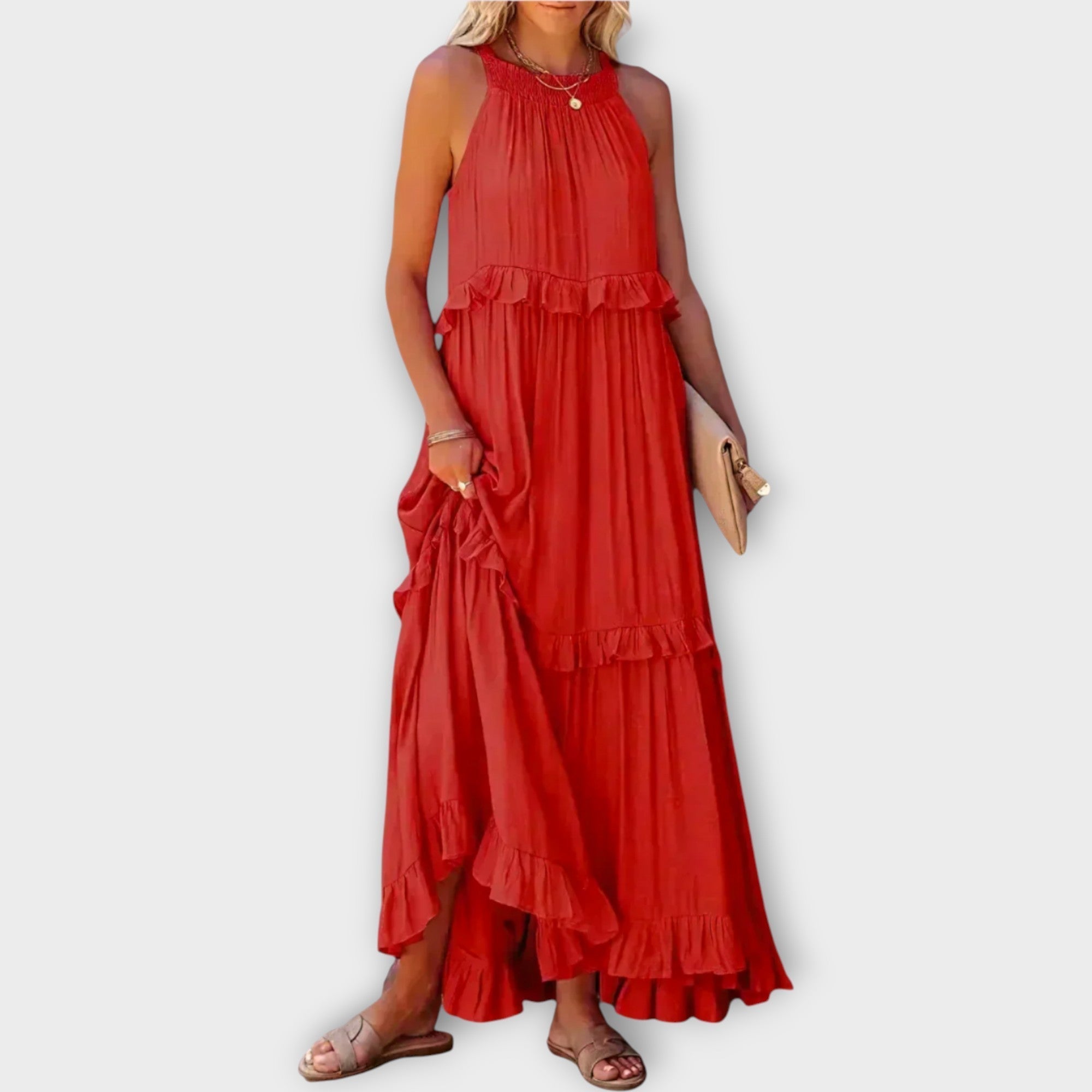 Lucie Romantická Boho Šaty TenčímiRamínkyASplývavýmStřihem